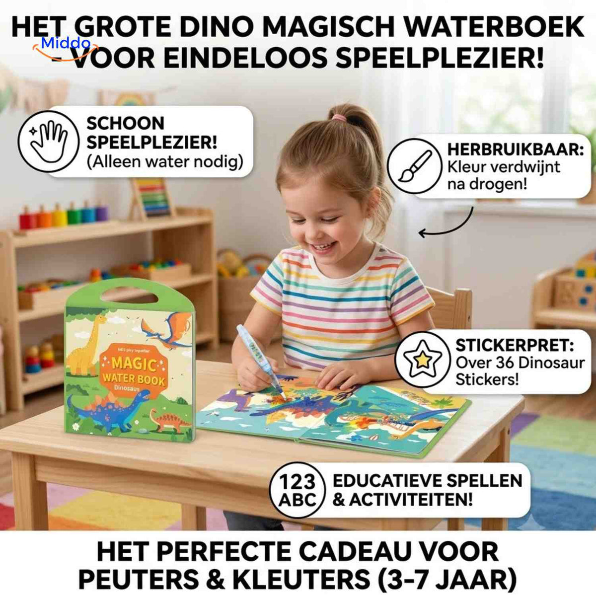 Livre de coloriage AquaDraw à l’eau réutilisable pour enfant, vue 12