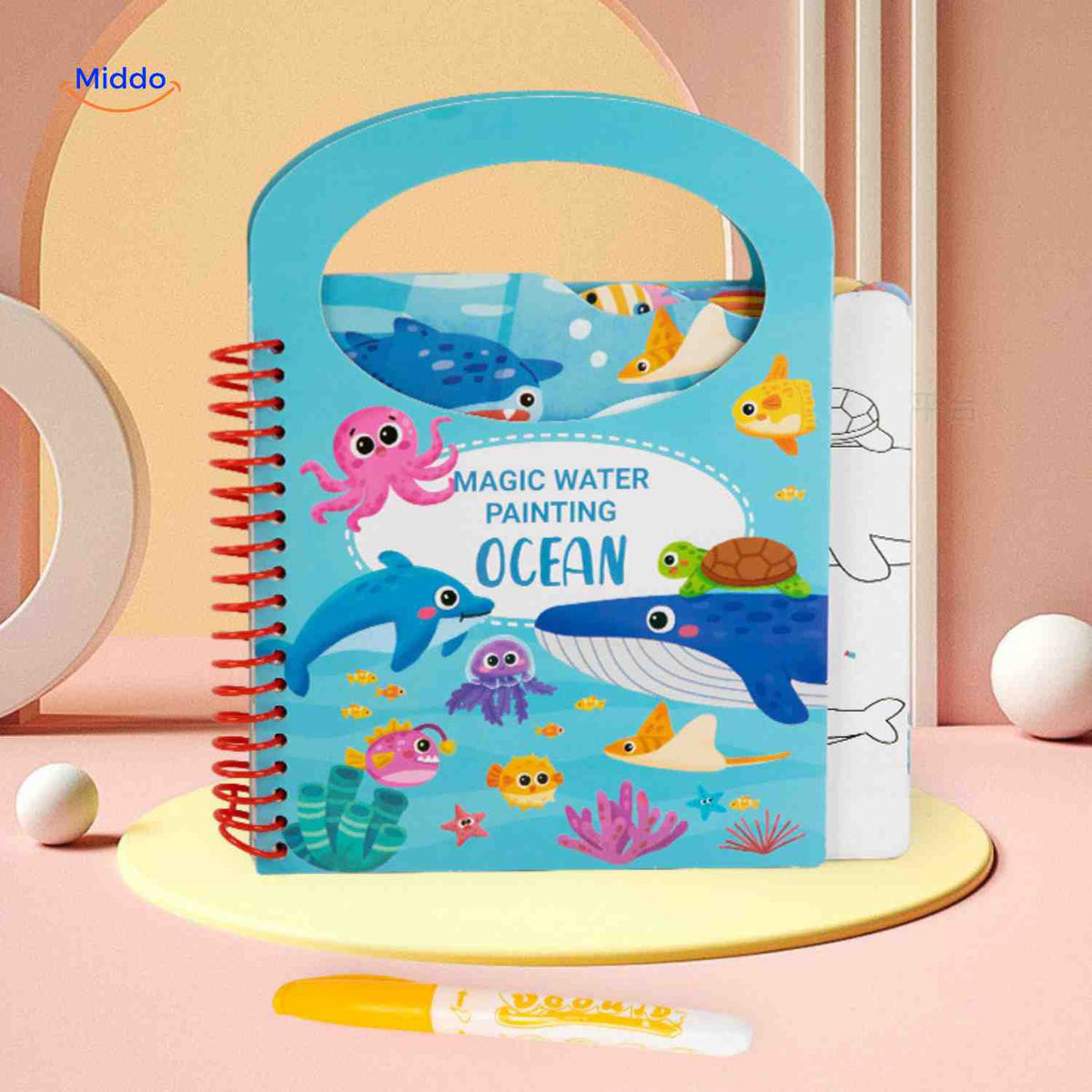 Livre de coloriage AquaDraw à l’eau réutilisable pour enfant, vue 21
