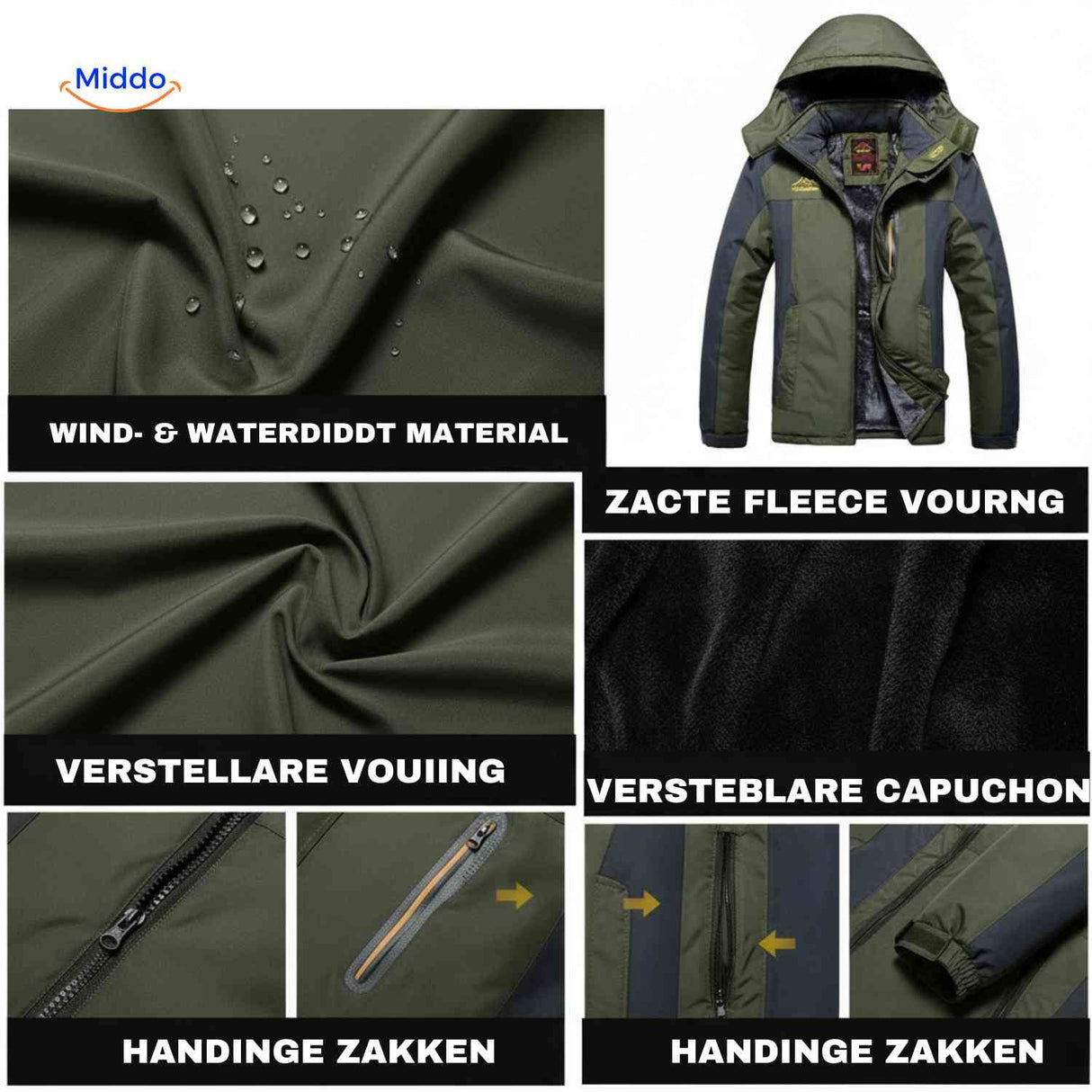 Veste d'hiver OutdoorJackets pour homme, vue produit 18