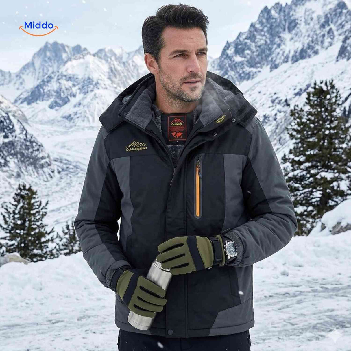 Veste d'hiver OutdoorJackets pour homme, vue produit 7