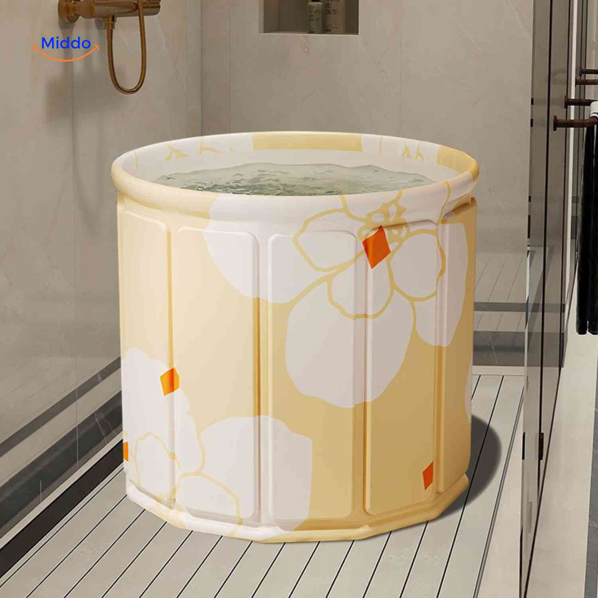 HydroFold baignoire gain de place avec rangement vertical