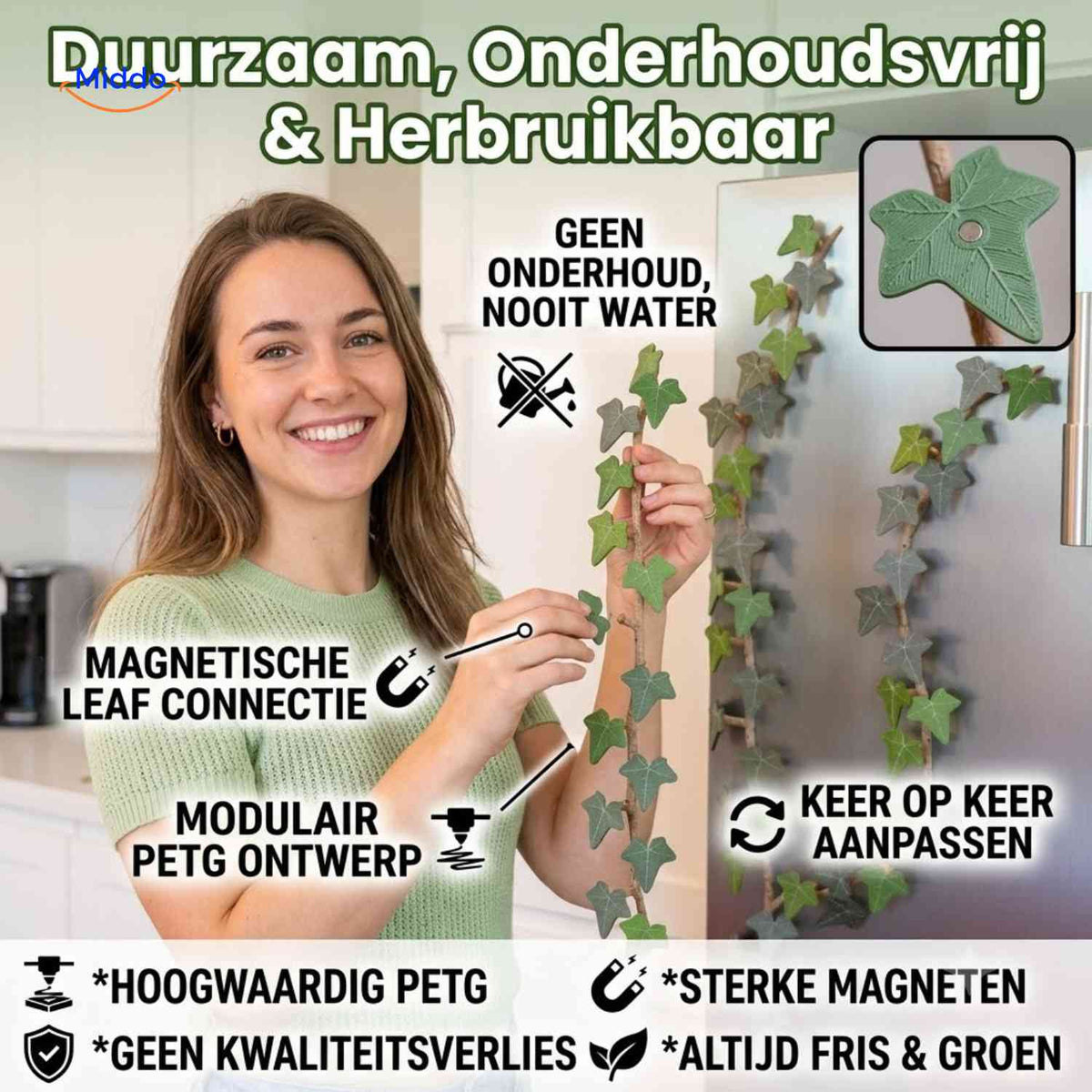 Lierre magnétique IvyFlex décoratif et modulaire, vue 05