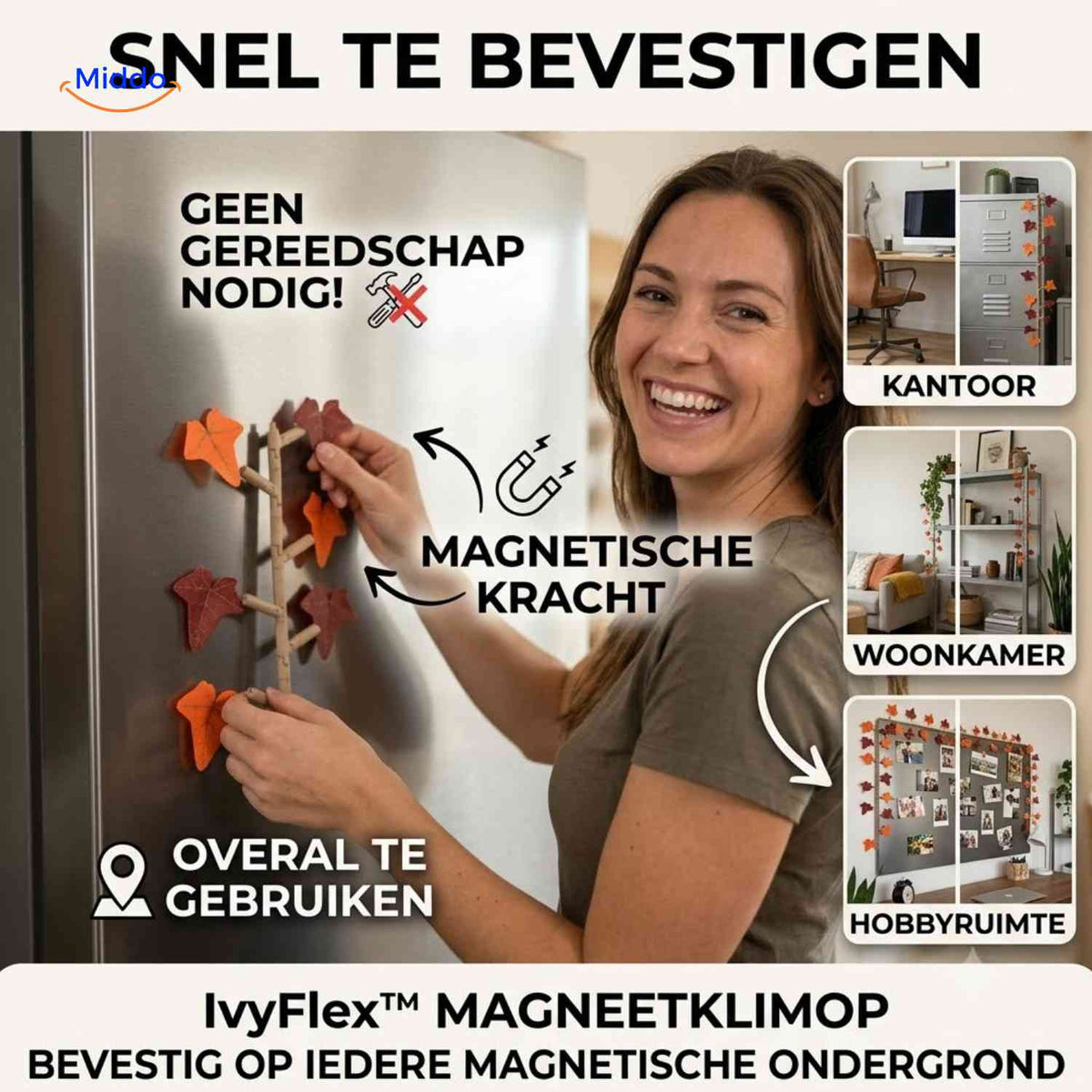 Lierre magnétique IvyFlex décoratif et modulaire, vue 08