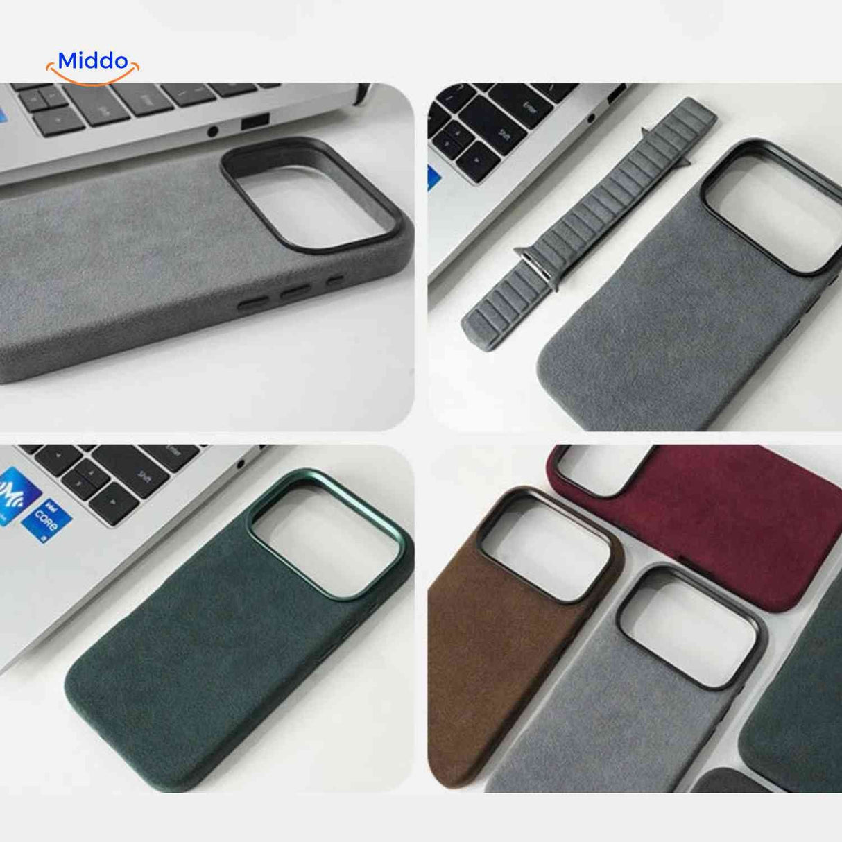 Coque iPhone AlcantaPro compatible MagSafe, vue produit 15