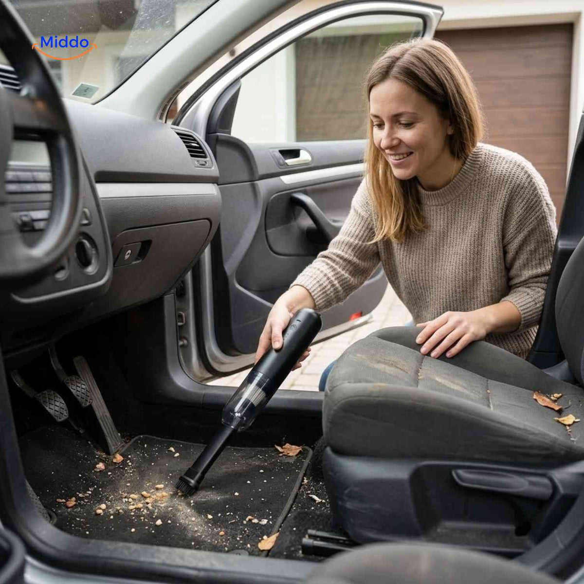 Aspirateur voiture Turbovac sans fil avec fonction soufflerie, vue 01