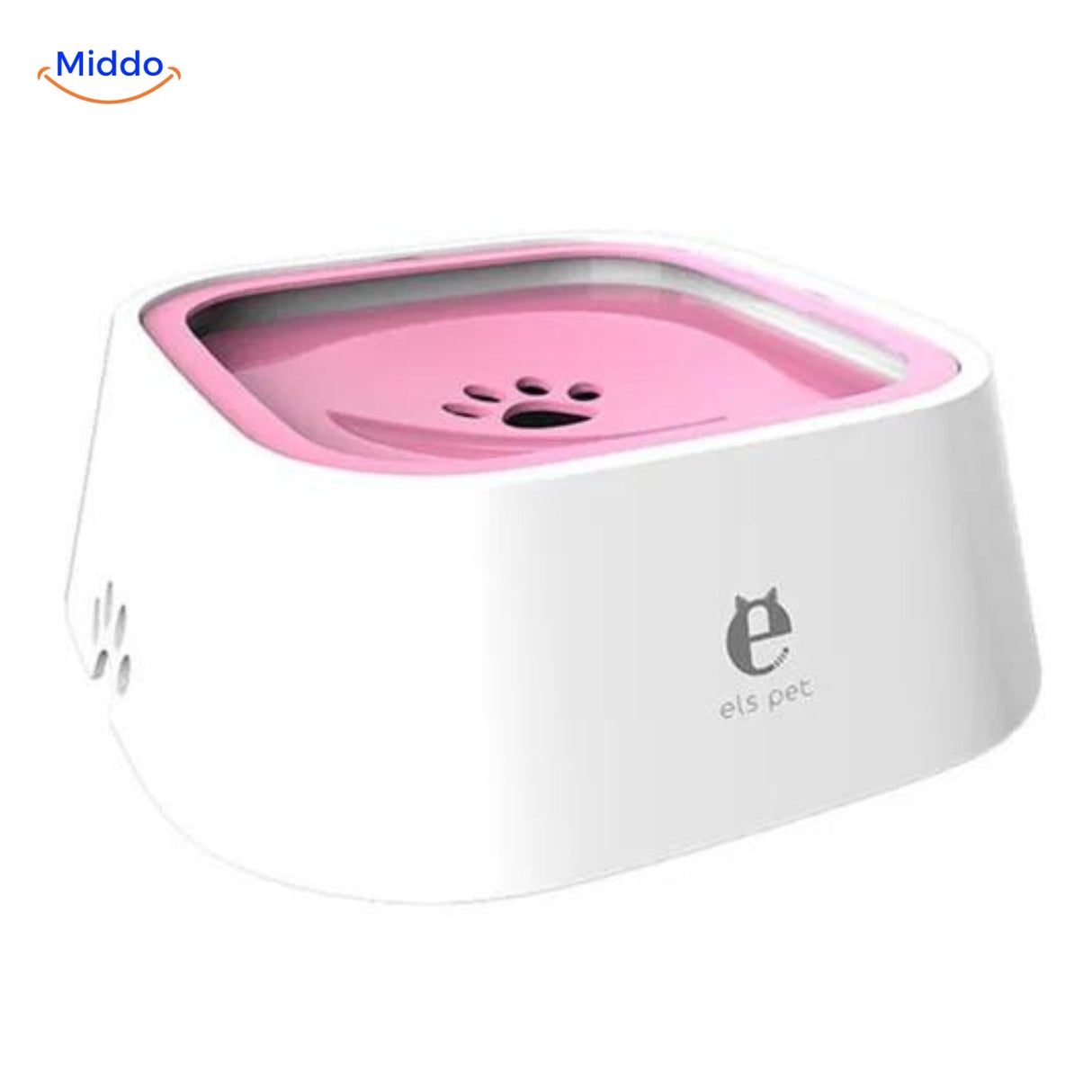 abreuvoir anti-éclaboussures rose petit modèle 1,5 L pour chien ou chat