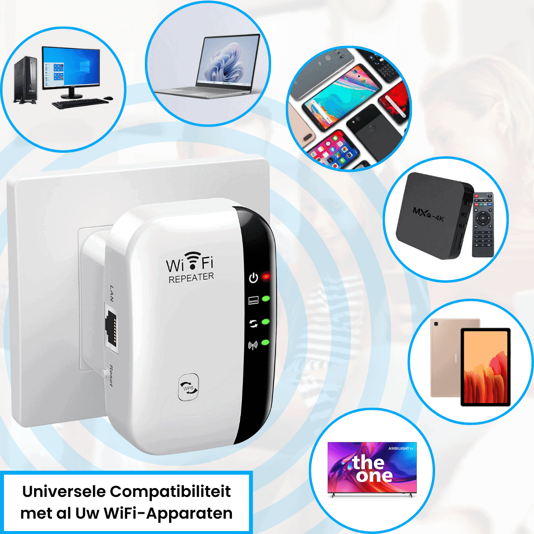 amplificateur wifi compatible avec de nombreux appareils pour une connexion facile