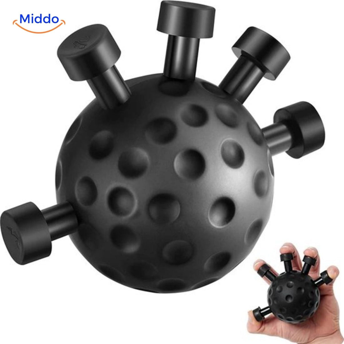balle de massage GripFlex multifonction pour sport et renforcement des mains