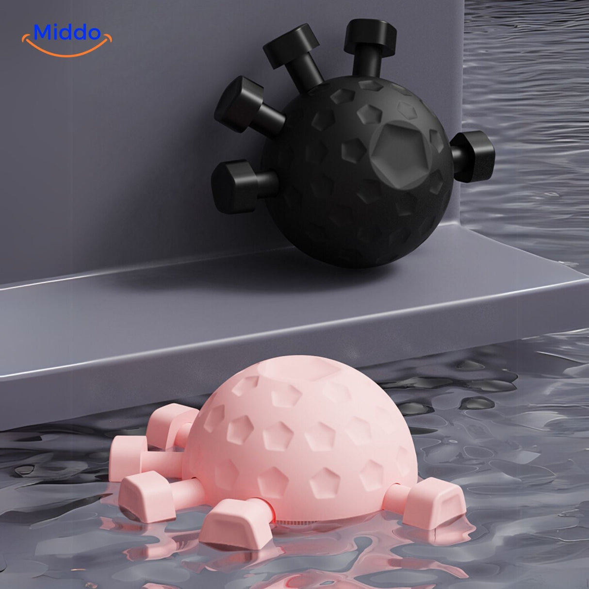 balle de massage avec grip aux fonctions multi-sensorielles pour stimulation des mains