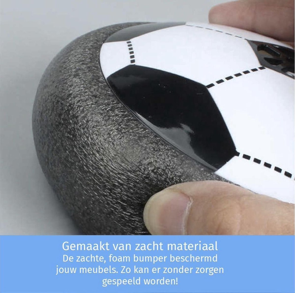 ballon de football flottant pour intérieur avec bordure souple pour éviter les chocs sur les meubles