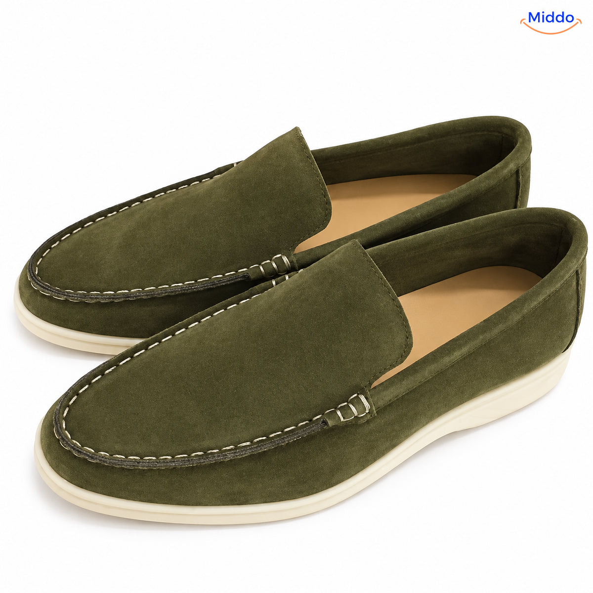 Beckwin mocassins – Vert olive