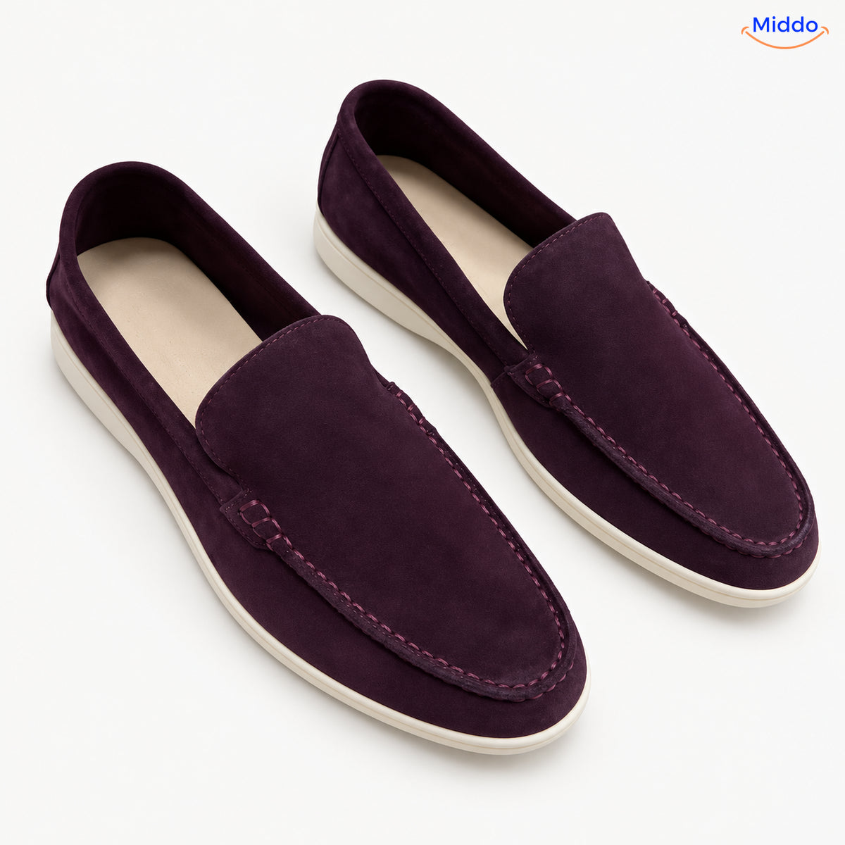 Beckwin mocassins – Violet foncé