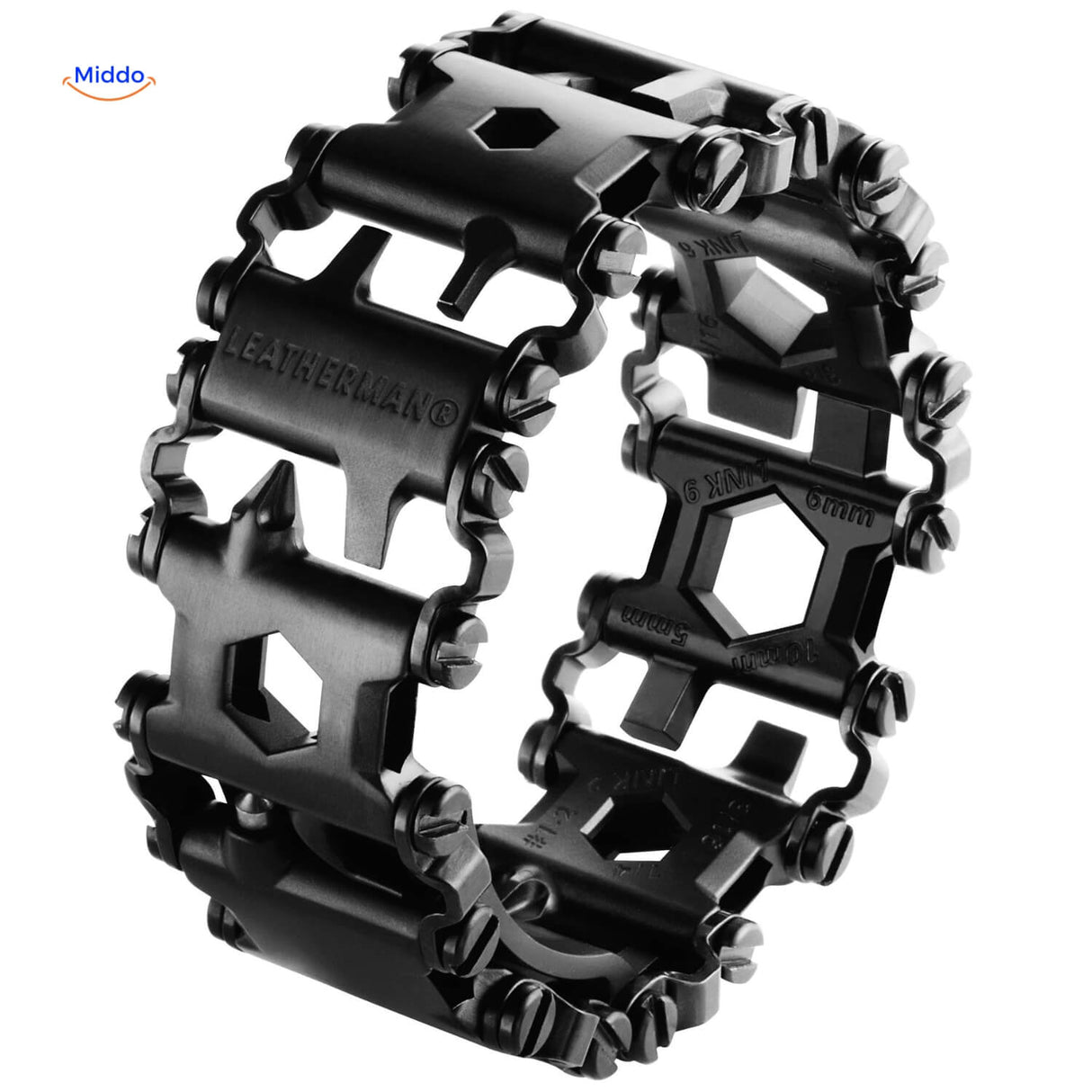 bracelet multi-tool survivepro noir, vue d'ensemble du design compact