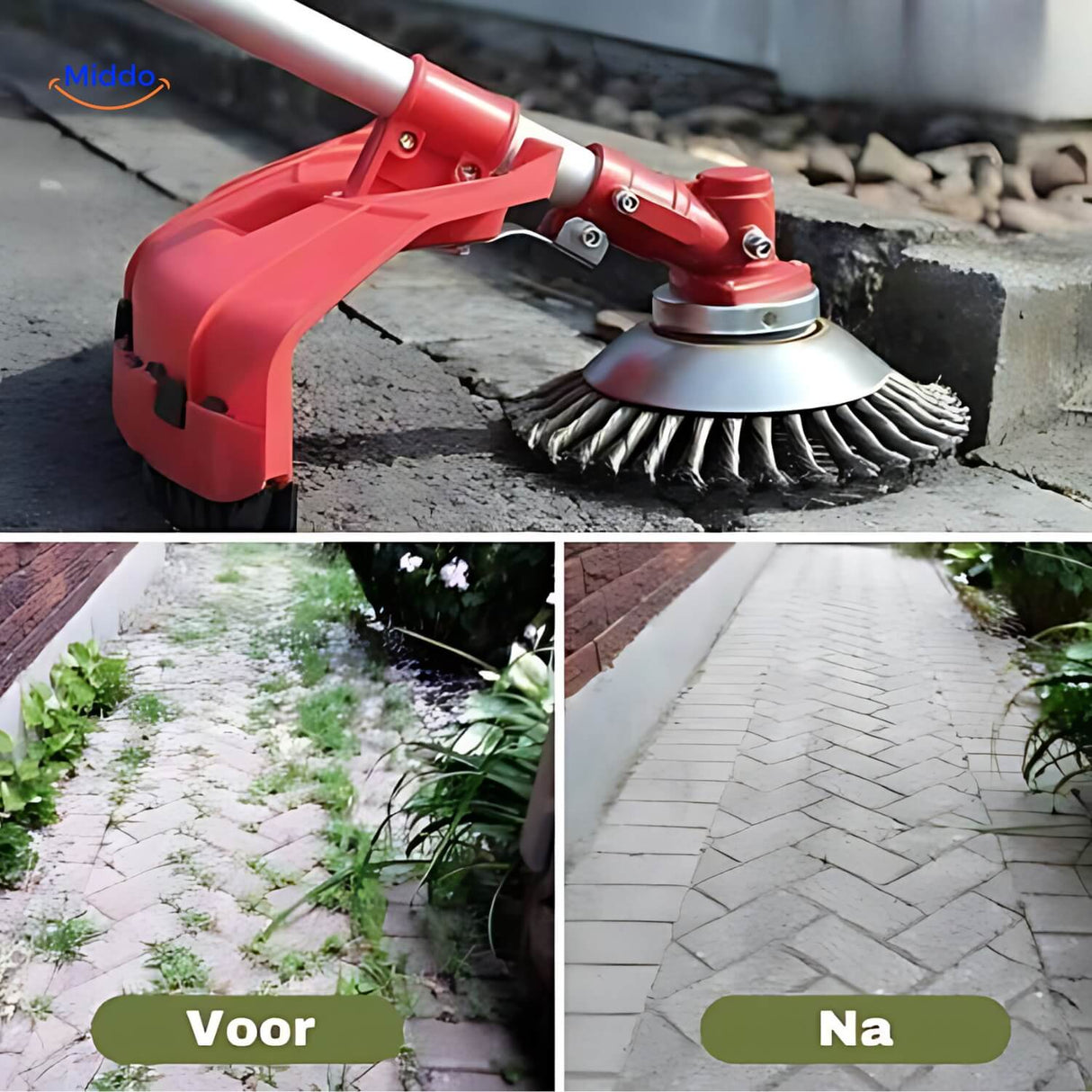 brosse désherbante idéale pour l'entretien du gazon et du jardin sans effort