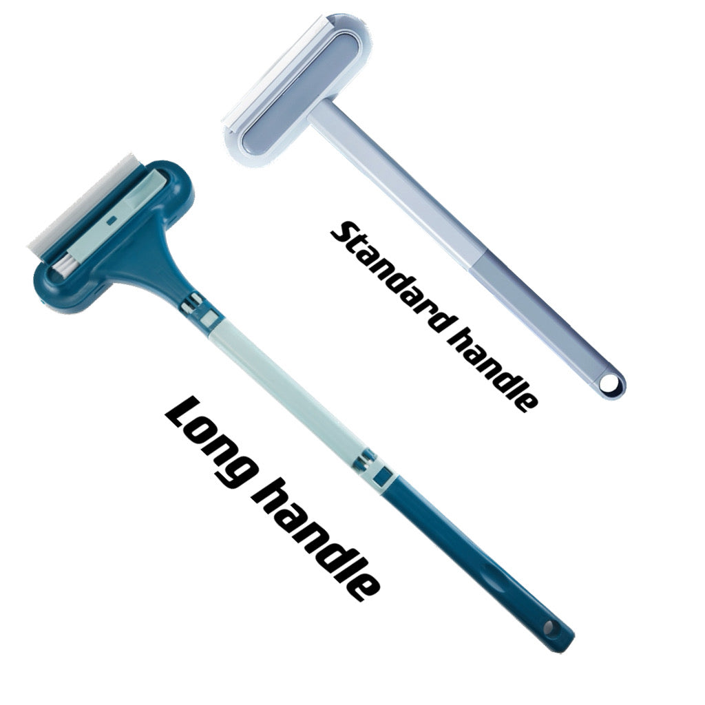 comparatif des deux options de manche de la brosse : version longue et version standard
