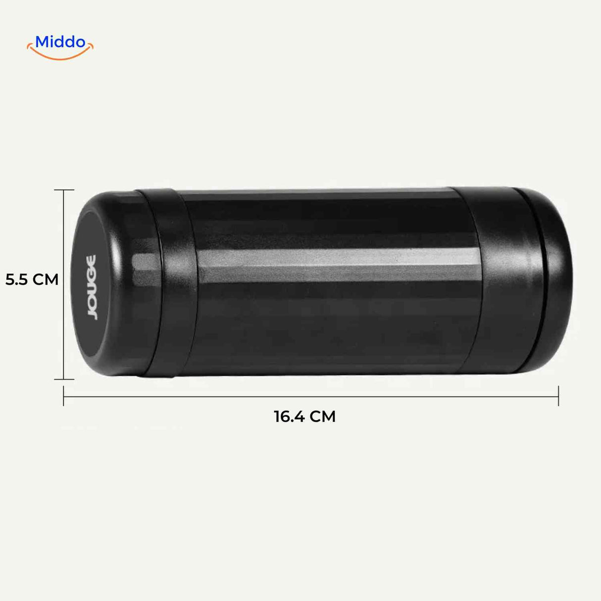 dimensions du broyeur vibrogrind illustrant son format compact et sa prise en main ergonomique