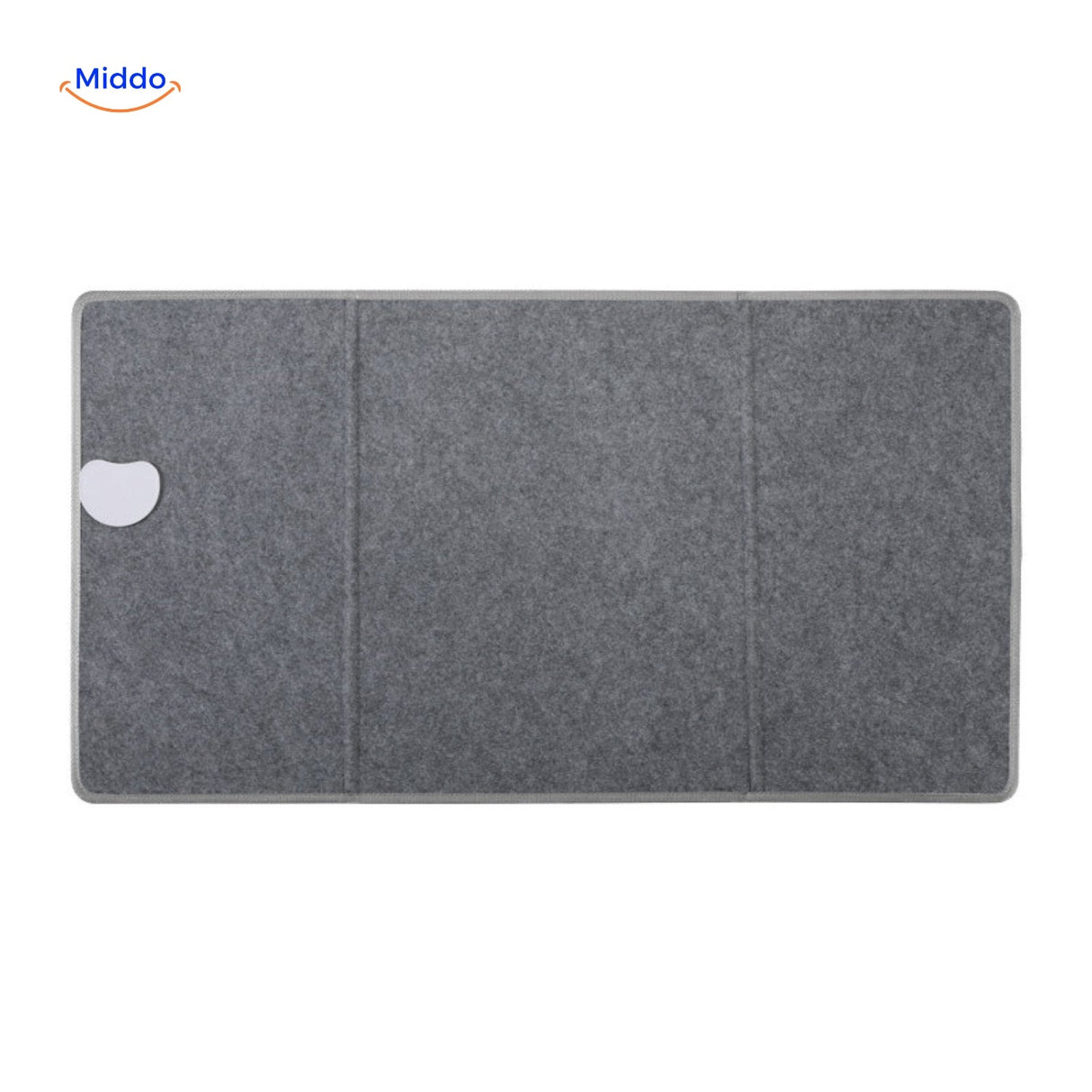 panneau chauffant pour jambes en position repliée, format compact et pratique