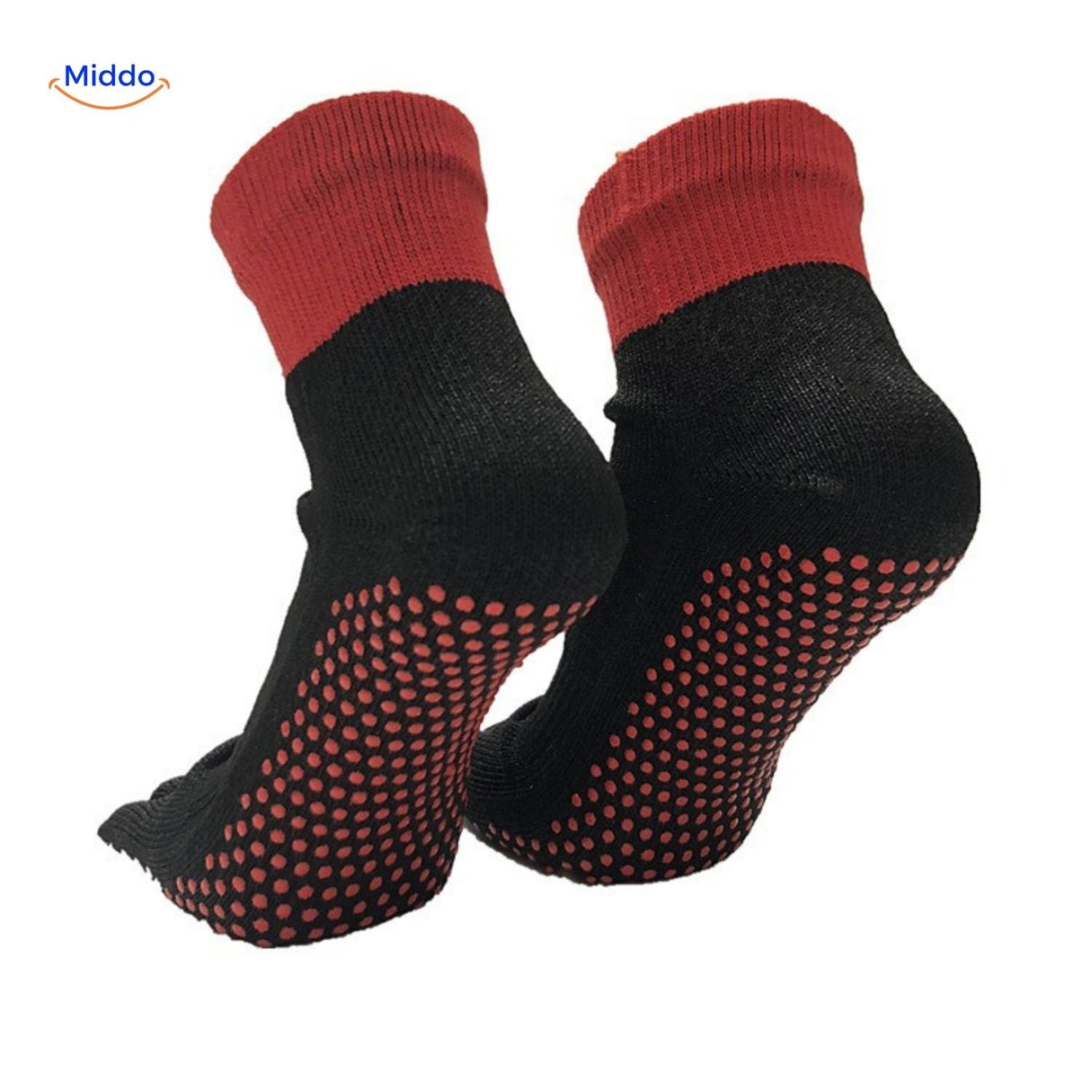 detail de la protection anti-coupures des chaussettes cinq orteils pour travaux