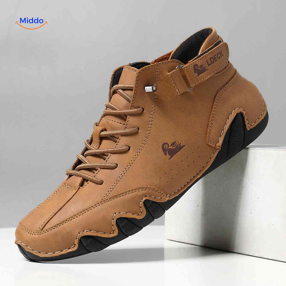 chaussures barefoot marron en cuir durable, semelle flexible 4 mm pour un appui naturel