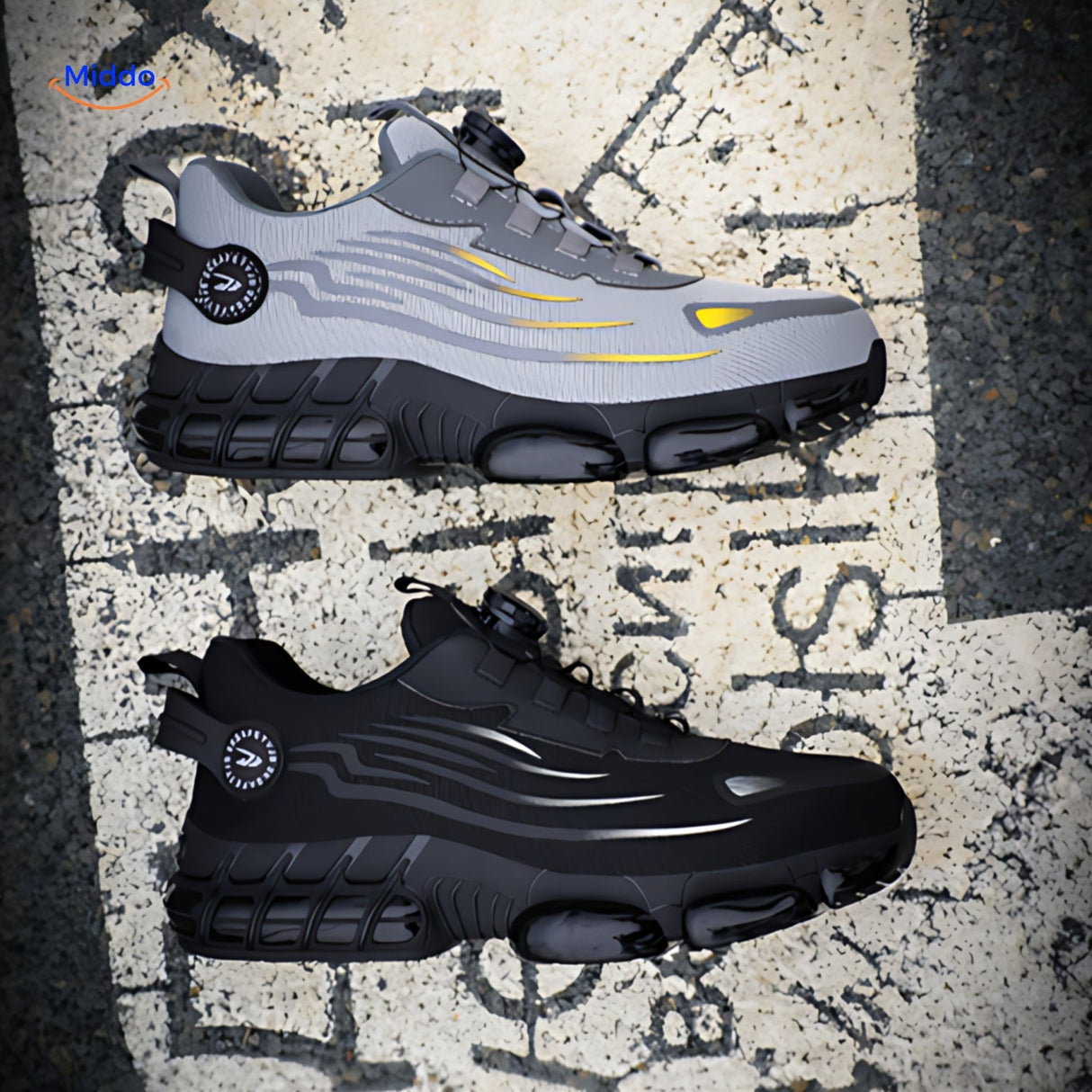 chaussures de sécurité sans lacets securefit avec molette de serrage pour un ajustement rapide et précis