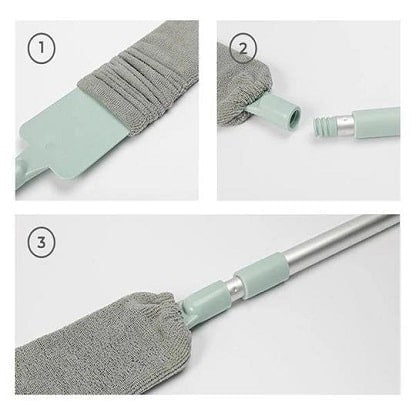 guide d'assemblage du chiffon extensible avec les étapes illustrées de montage