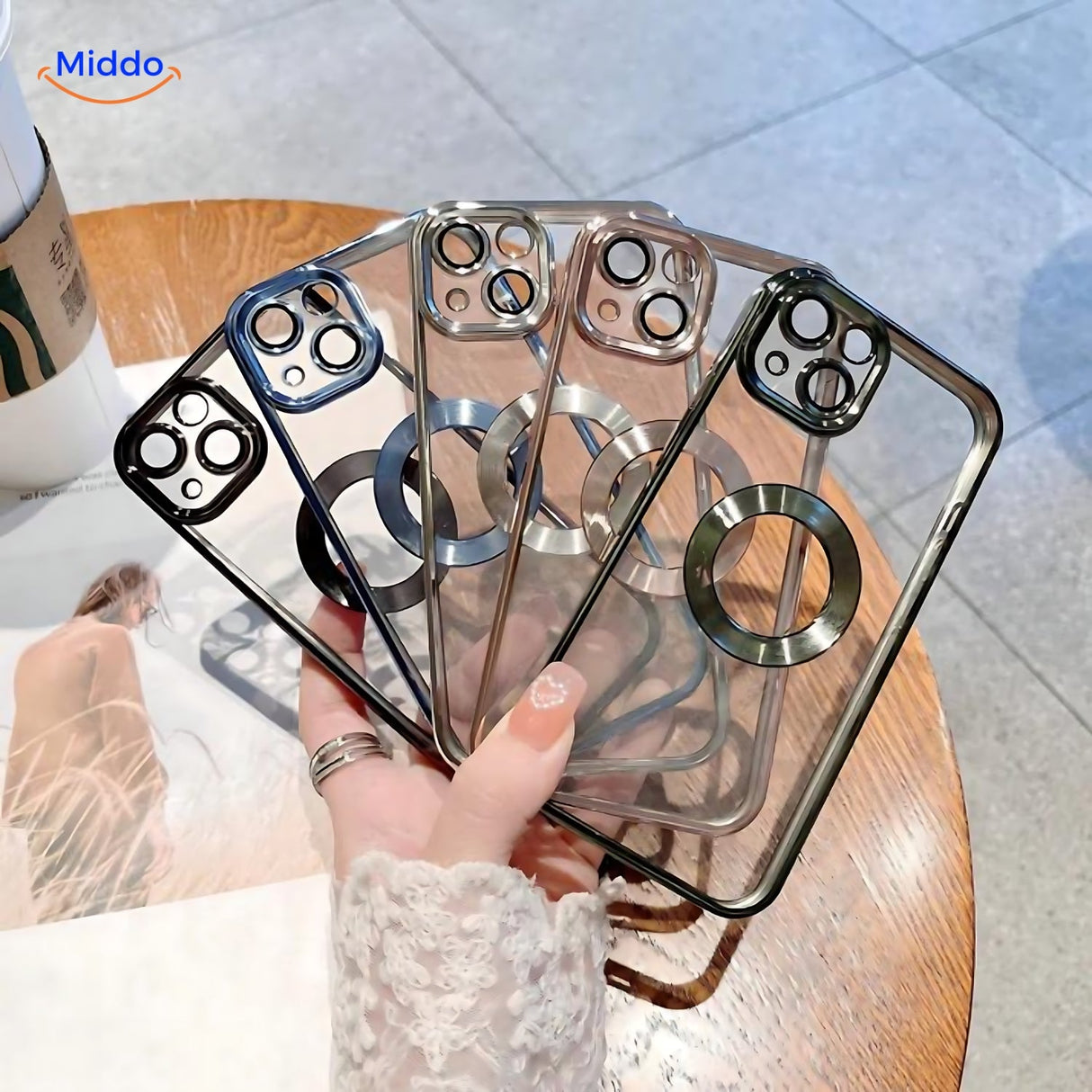 tous les coloris de la coque iphone compatibles recharge magnétique sans fil