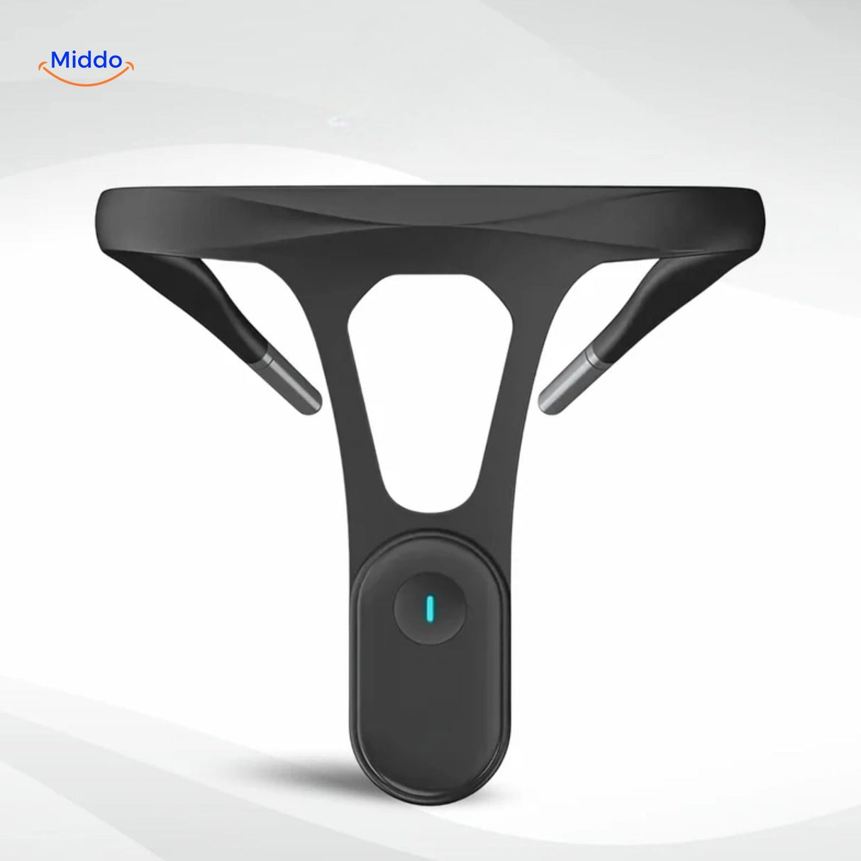 correcteur de posture pour le cou, vue de face de la forme du collier intelligent