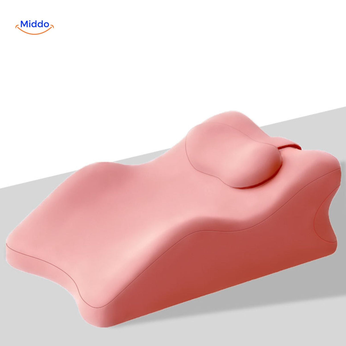 coussin rose avec appui-tête ergonomique confort maternité et détente