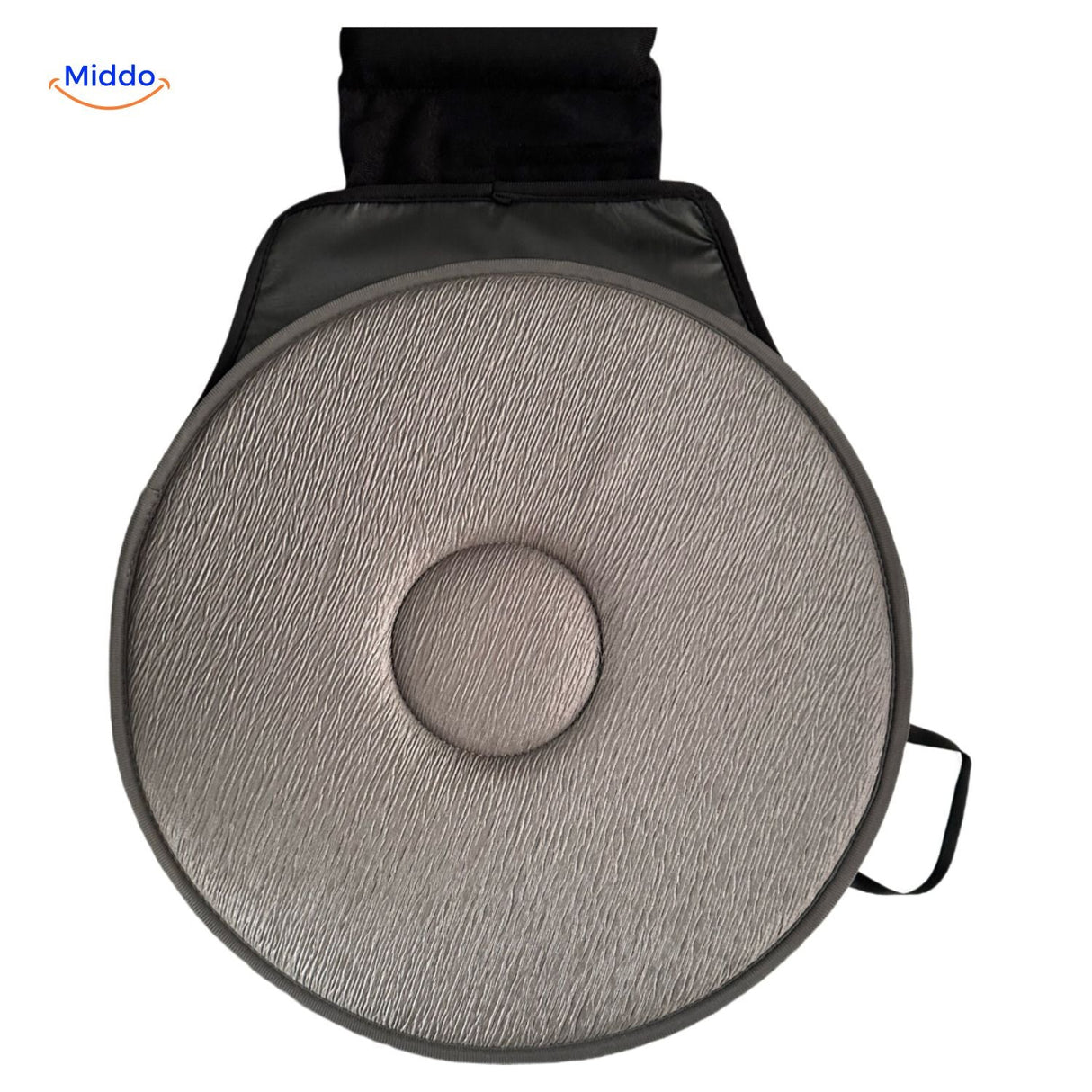 coussin de siège auto rotatif gris offrant un soutien optimal pour la santé
