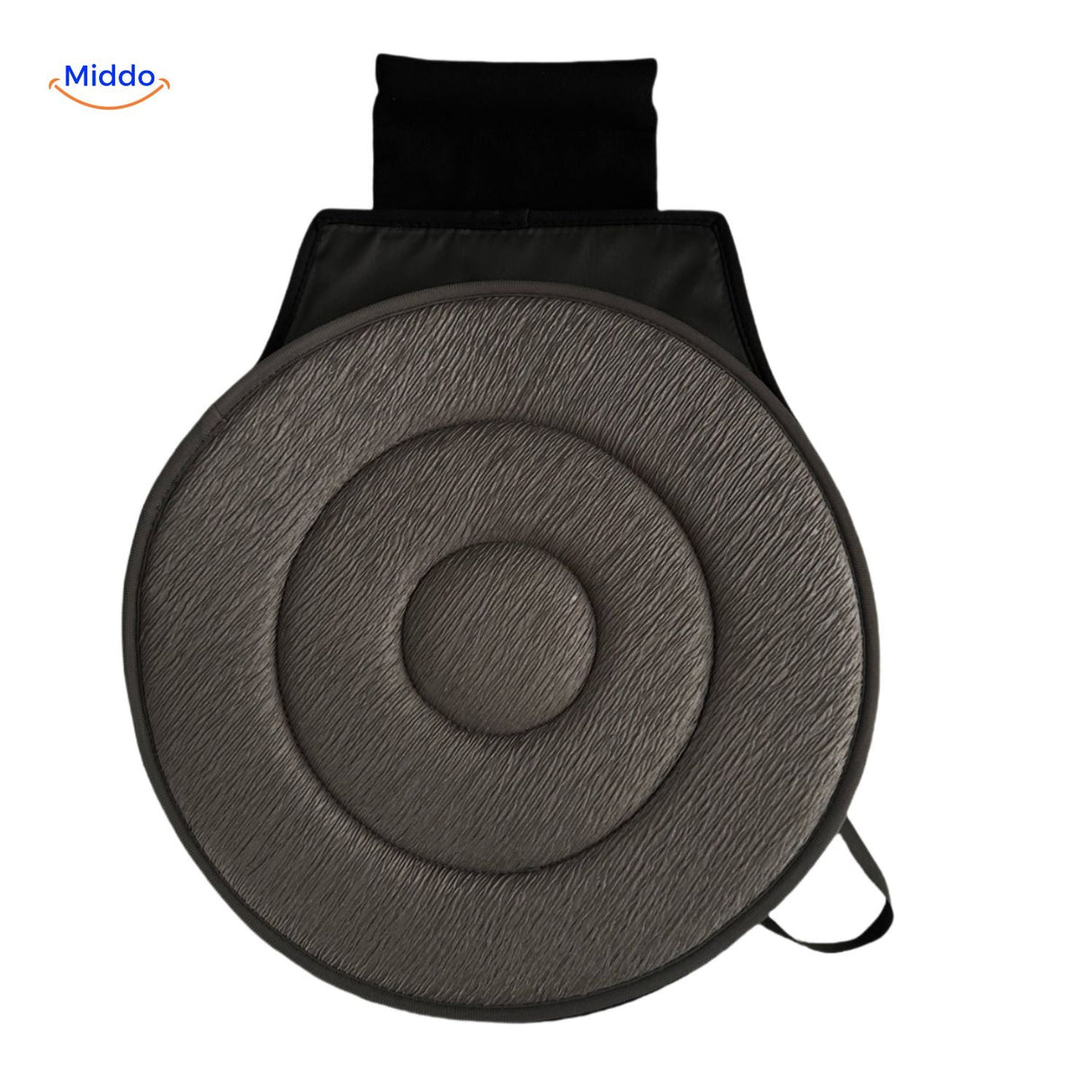 coussin de siège auto rotatif gris pour le bien-être lors de vos trajets