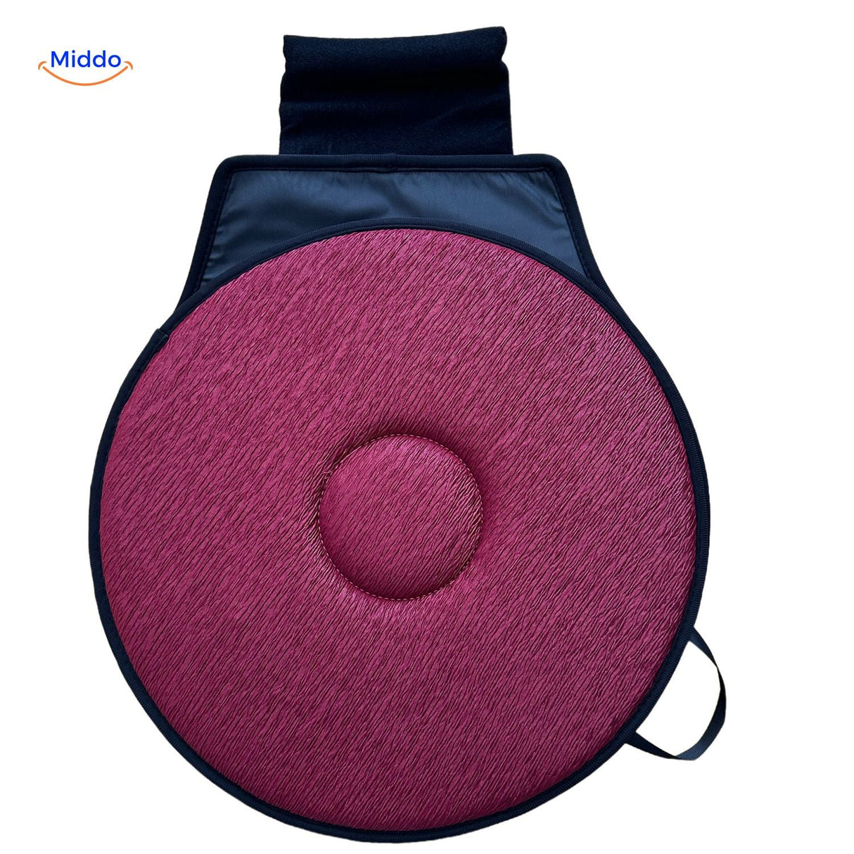 coussin de siège auto rotatif rouge utilisable aussi au bureau pour la relaxation