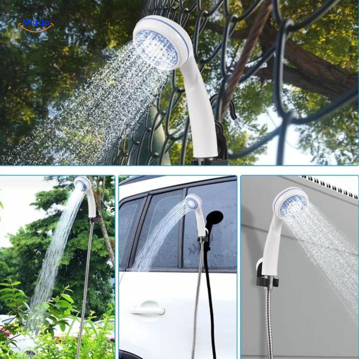 douche électrique usb avec débit d'eau puissant et réglable selon les besoins