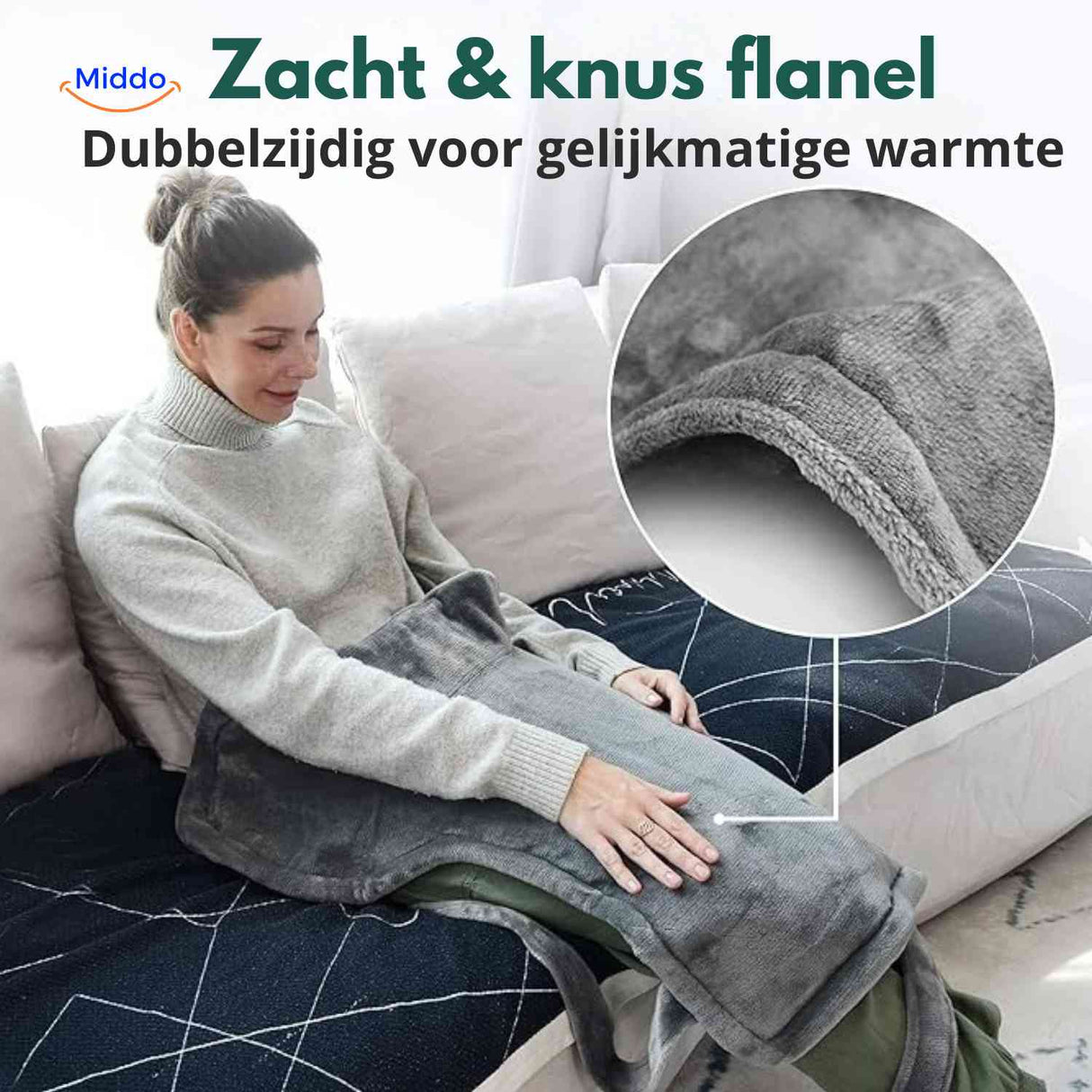 écharpe chauffante en flanelle douce double face, confortable contre la peau