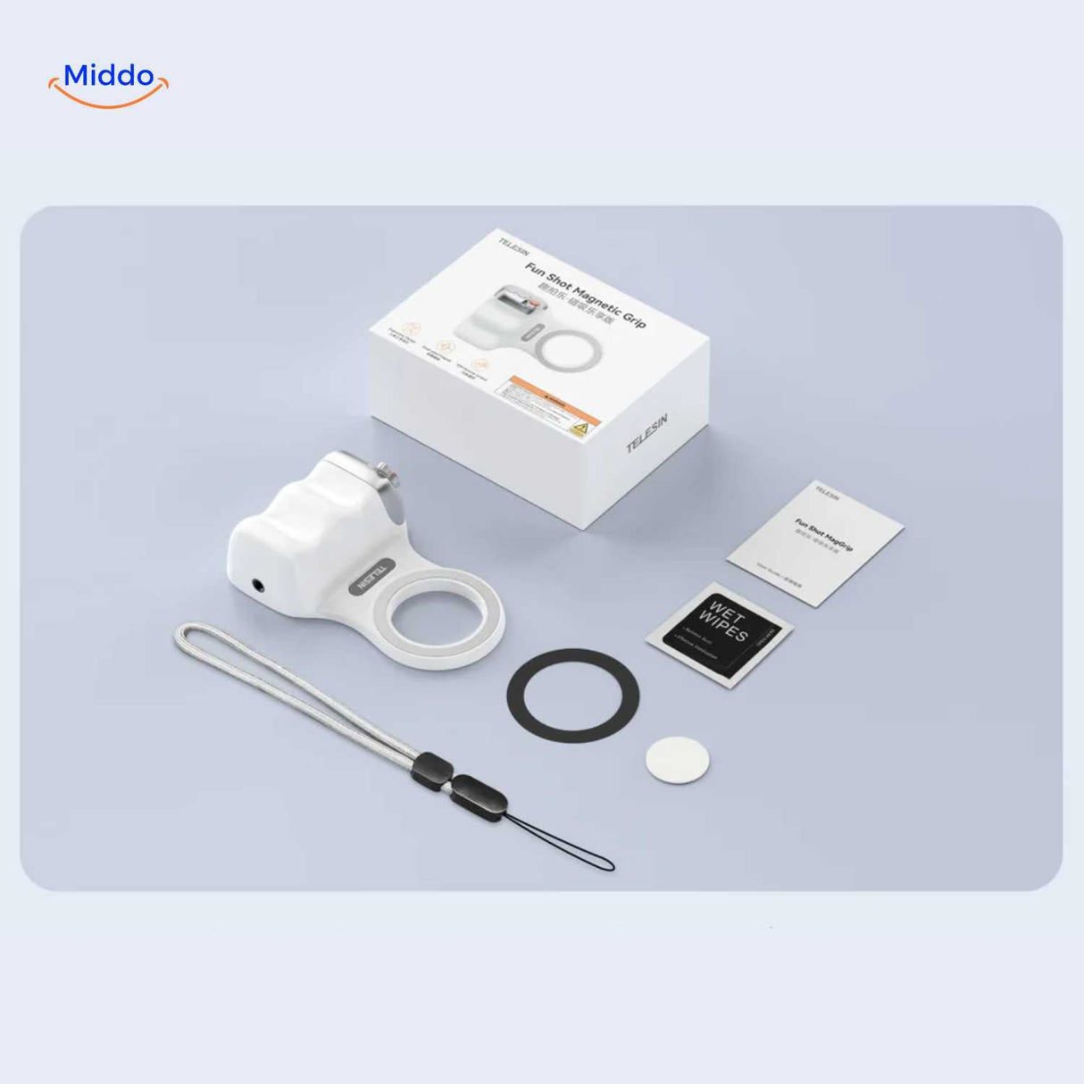 contenu du coffret avec notice d'utilisation et tous les accessoires inclus dans le pack maggrip
