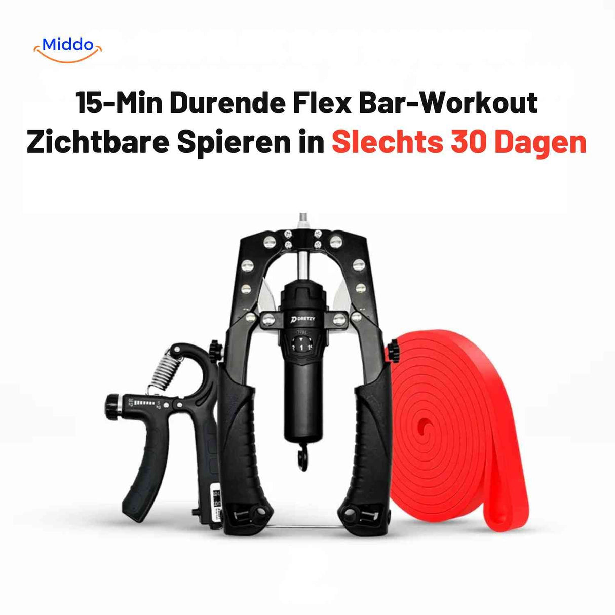 programme de workout flexbar de 15 minutes inclus avec l'appareil d'entraînement pour les bras