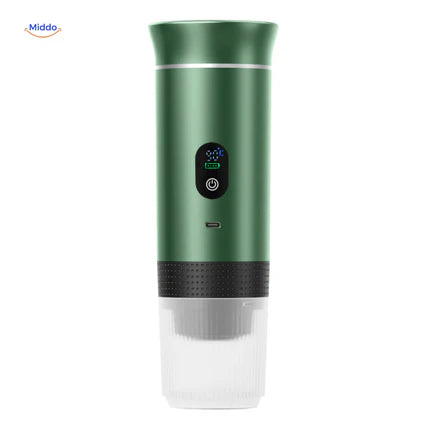 machine à expresso portable avec indicateur LED, coloris vert