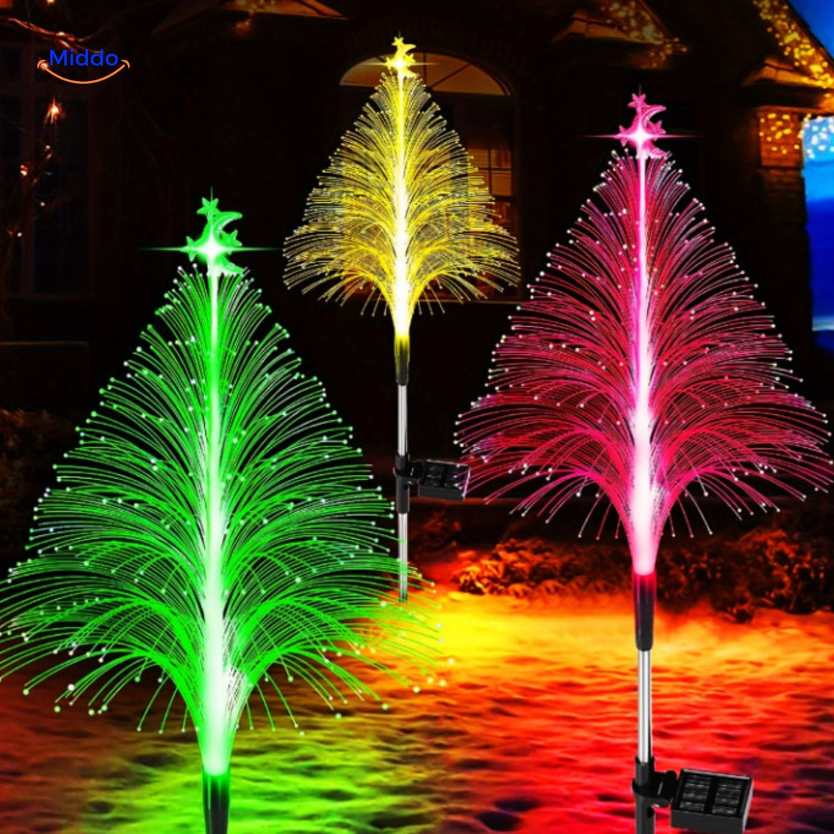 fontaine solaire décorative avec 7 effets de couleurs changeantes pour ambiance jardin unique