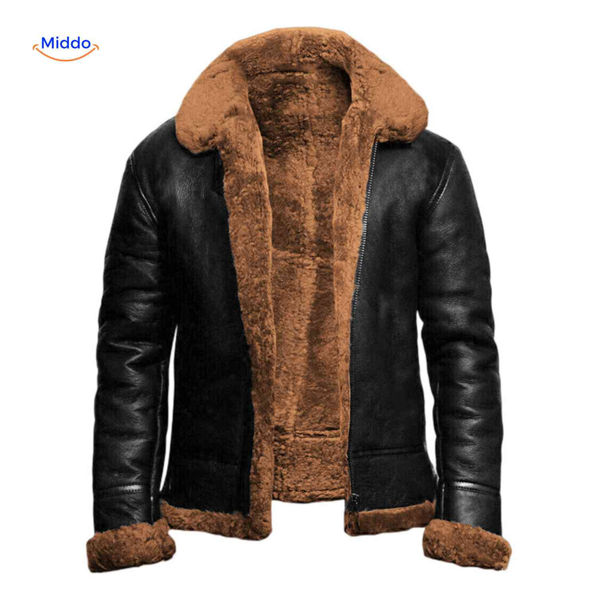 Furvexo veste hiver avec doublure douce et large col