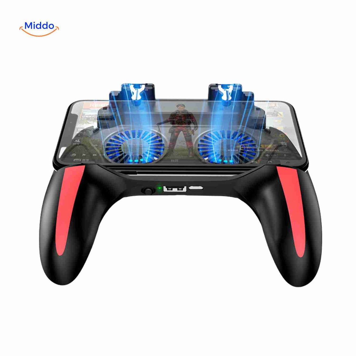gamepad pour téléphone avec triggers physiques et ventilation active pour jeux fps mobile