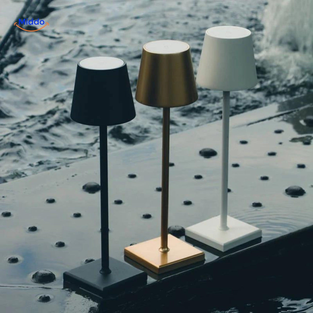 gamme complète de lampes led sans fil disponibles en plusieurs coloris, design moderne