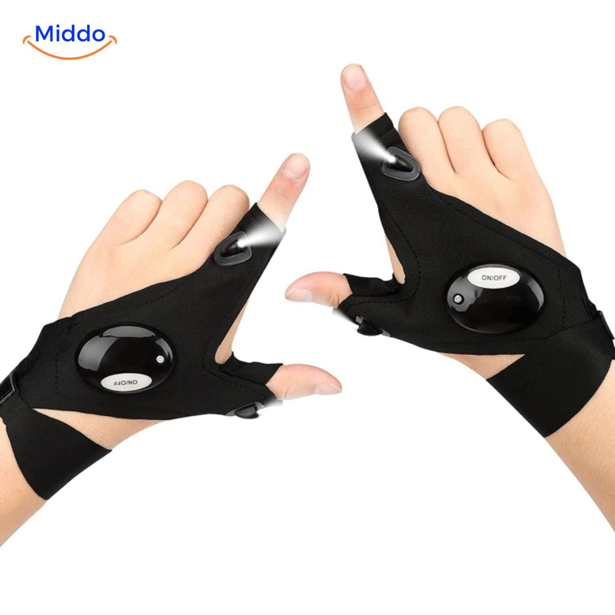 gants led éclairants pour sport et utilisation nocturne, idéaux pour courir ou faire du vélo