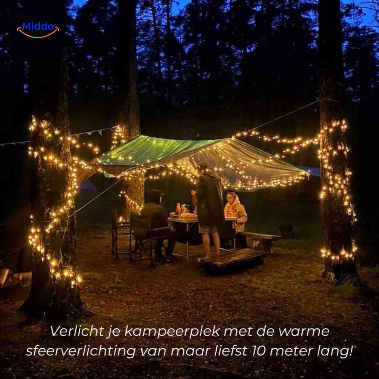 guirlande led 10 metres eclairage chaleureux et atmosphere conviviale au camping