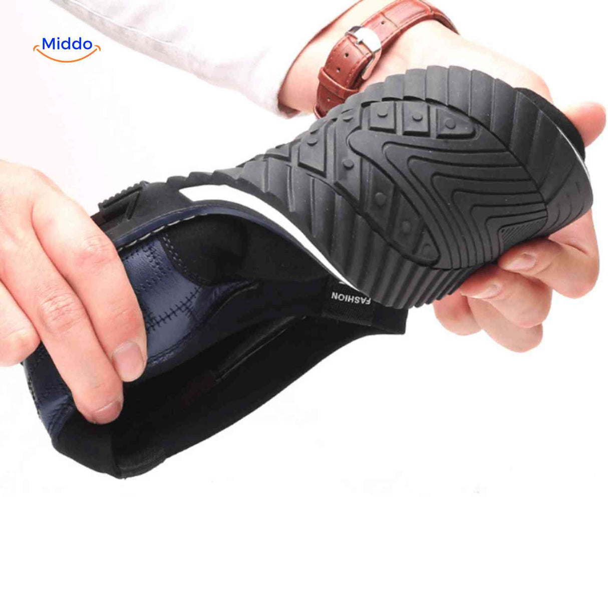 Chaussures homme Flexaro à enfiler, noir, vue 15