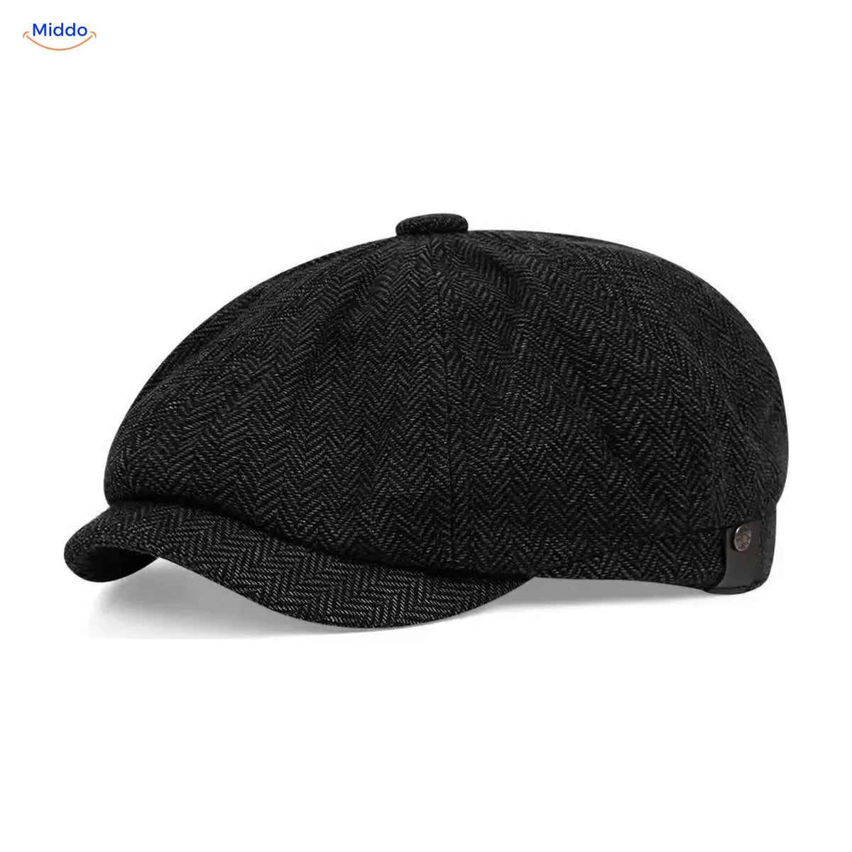 Casquette plate Heritage Eight, Chevrons noir