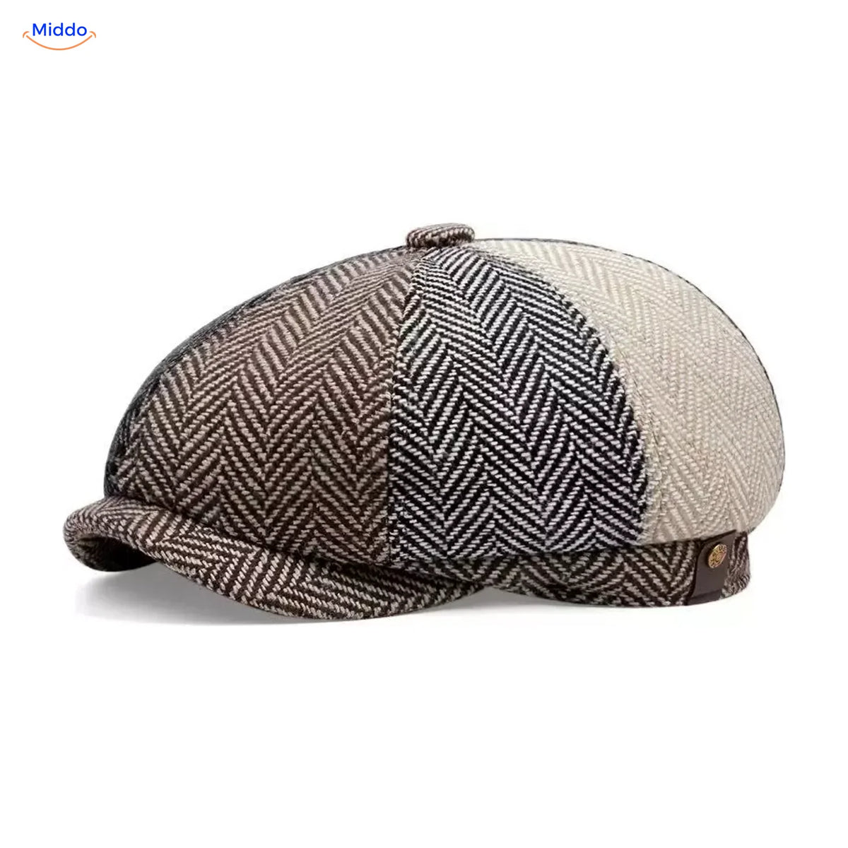 Casquette plate Heritage Eight, Sergé blocs de couleur