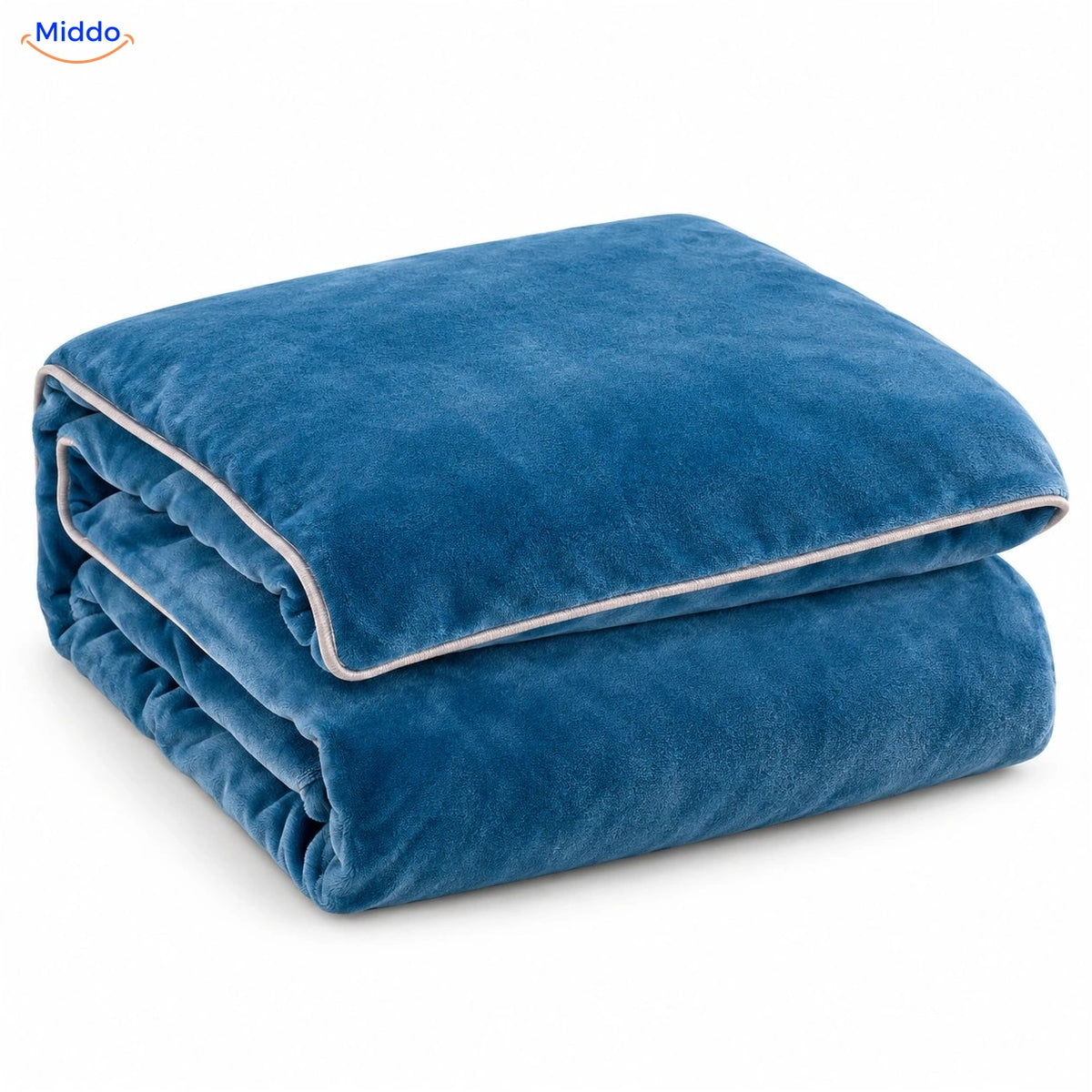 Housse de couette en peluche Bleu clair