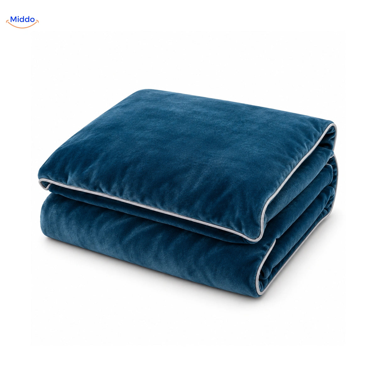 Housse de couette en peluche Bleu denim