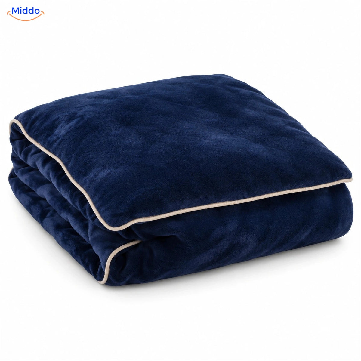 Housse de couette en peluche Bleu profond