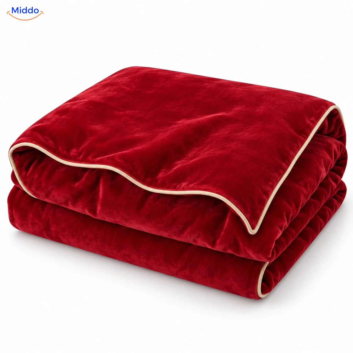 Housse de couette en peluche Bordeaux