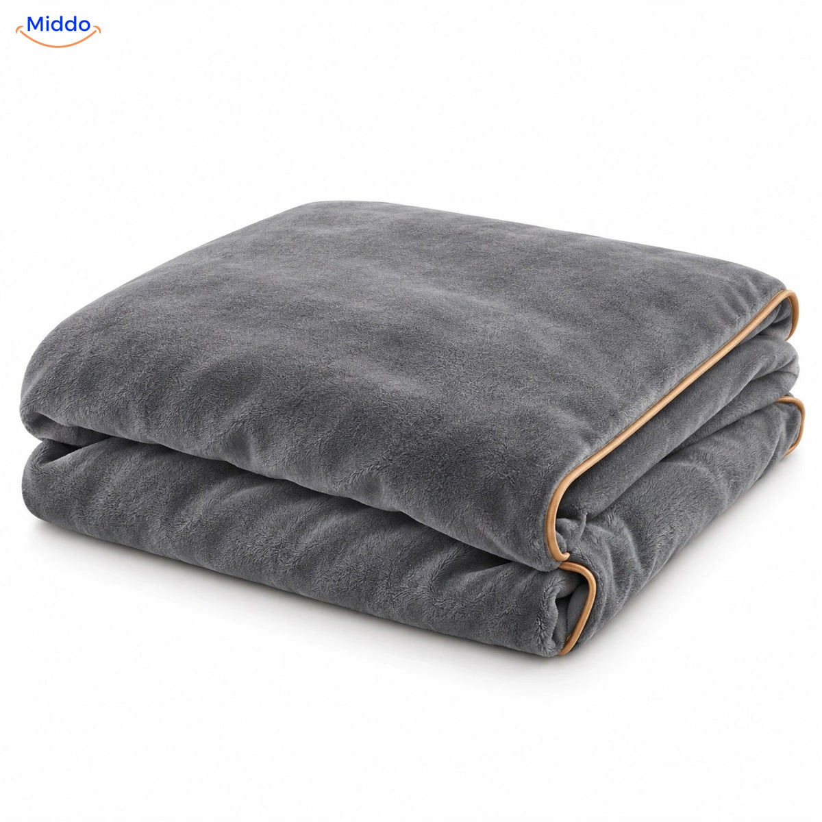 Housse de couette en peluche Gris 2